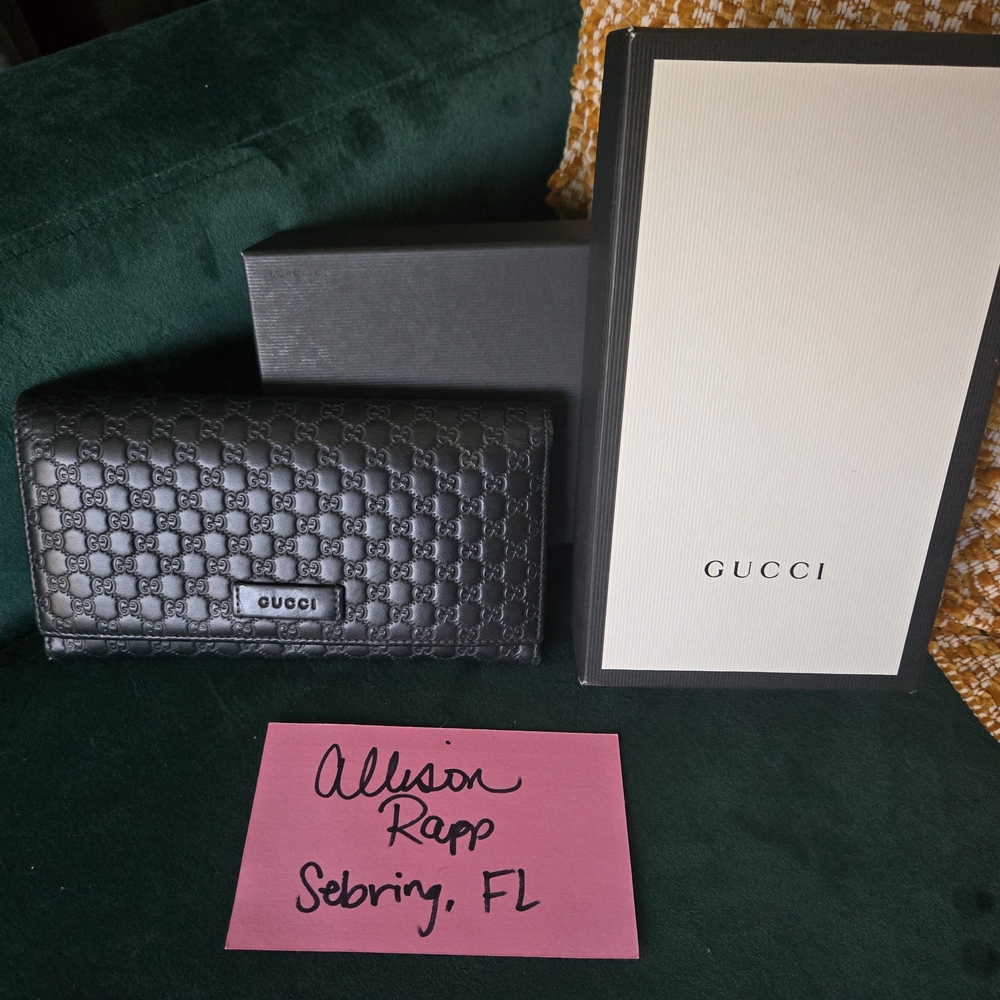 Gucci Black Leather Wallet